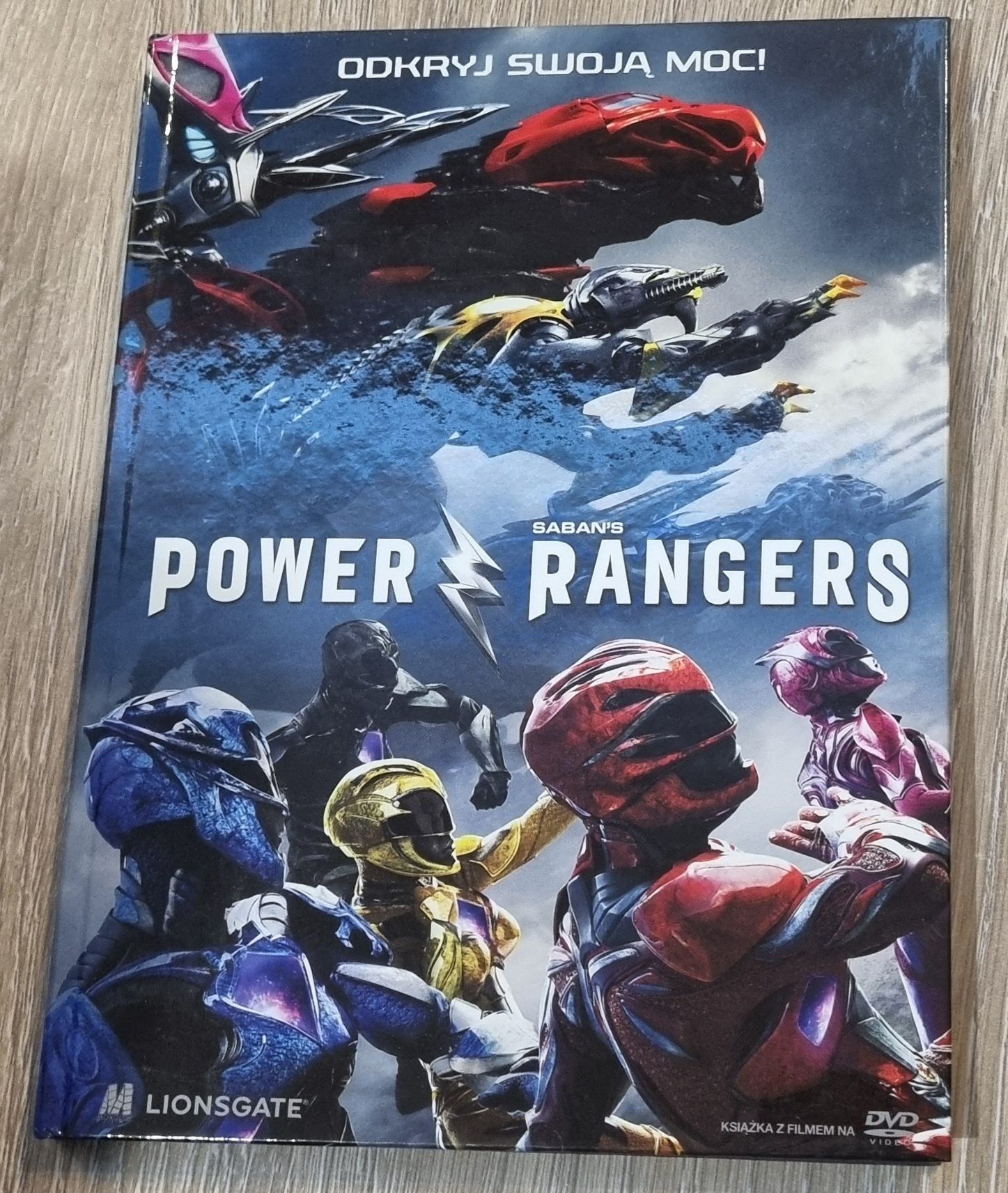 Film DVD. Power Randers. Nowy. Wydanie ksiazkowe. Język angielski, pol
