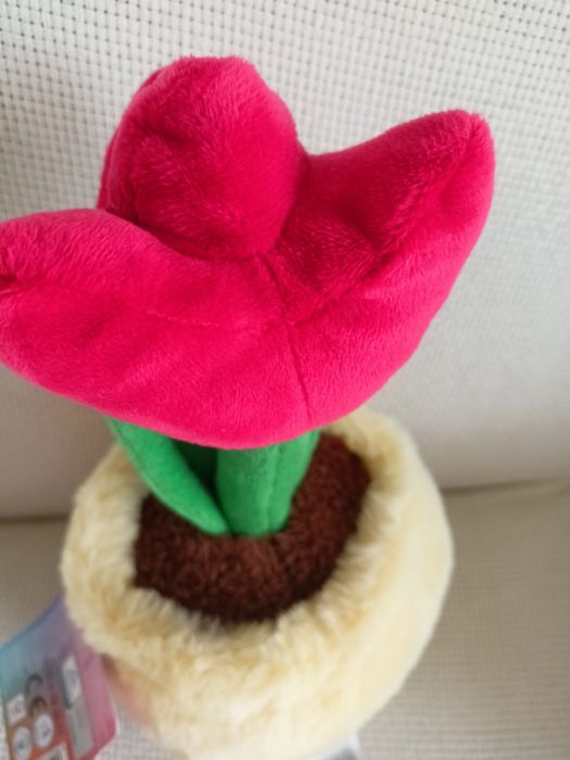 Nowy pluszak kwiat / tulipan w doniczce