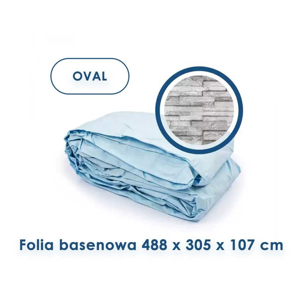 Folia basenowa Bestway ovalny 488 x 305 x 107 cm - mod 56946K - nowa