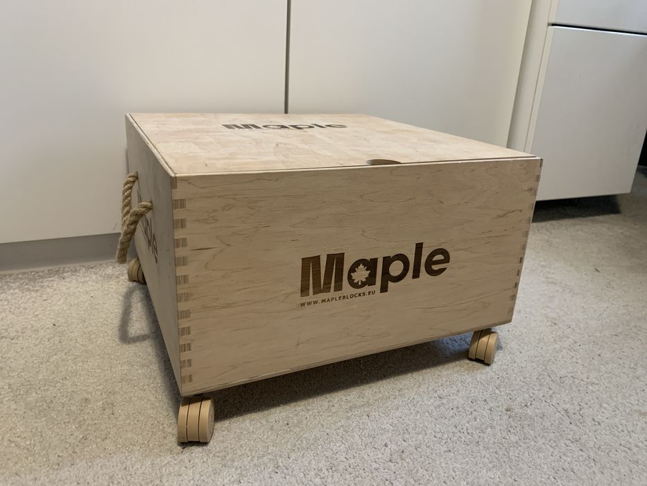 Maple klocki drewniane 500 szt jak nowe