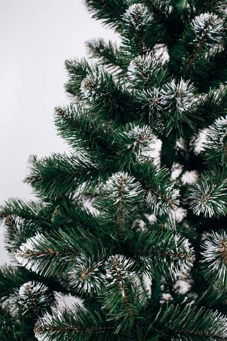 Ялинка штучна 1,8м з білими кінчиками пишна Елка искусственная ПВХ 180