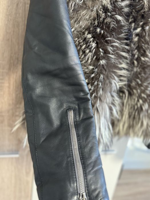 Шкіряна курта розмір S