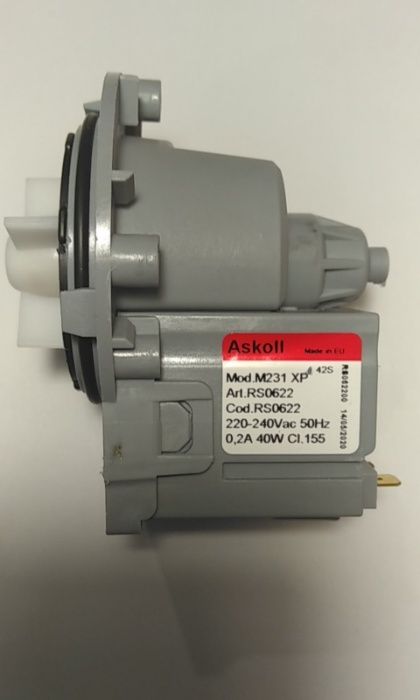 Помпа 40W M231 RC0083 (медная обмотка, конт. разд. сзади; на 3 самор.)