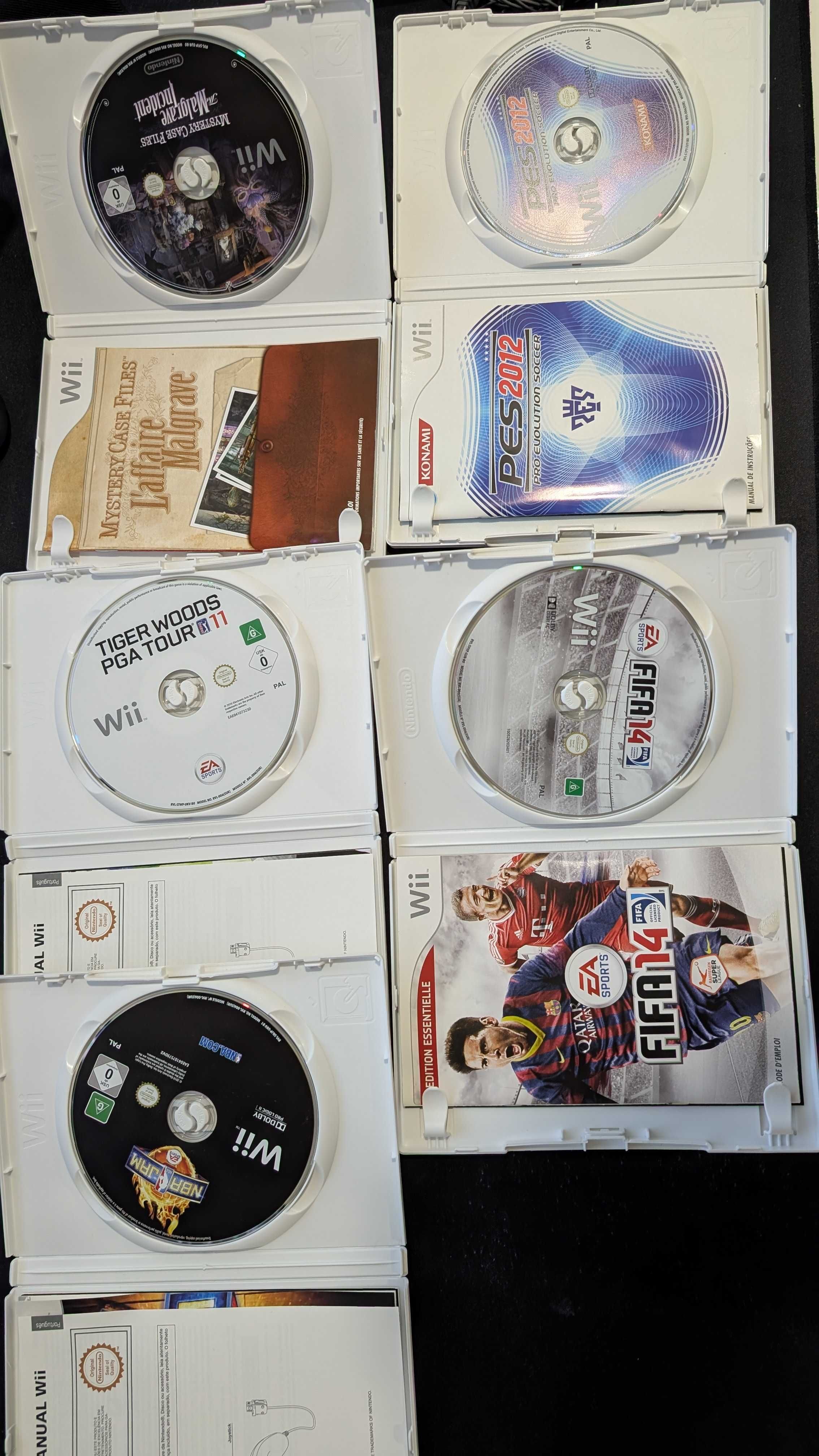 Nintendo Wii com caixa original + 5 jogos