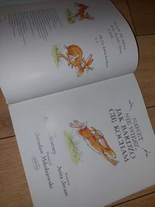 Sam mcbratney anita jeram ksiazka nie wiesz jak bardzo cie kocham