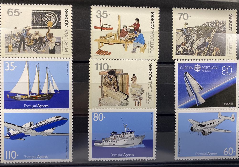 Filatelia - Açores 1991 Ano completo - 25 conjuntos