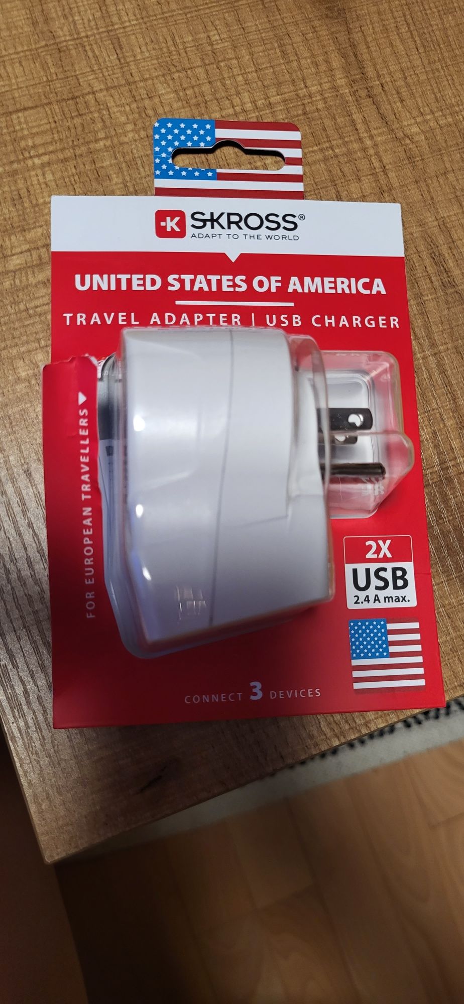 Przejściówka USA PL adapter stany Zjednoczone