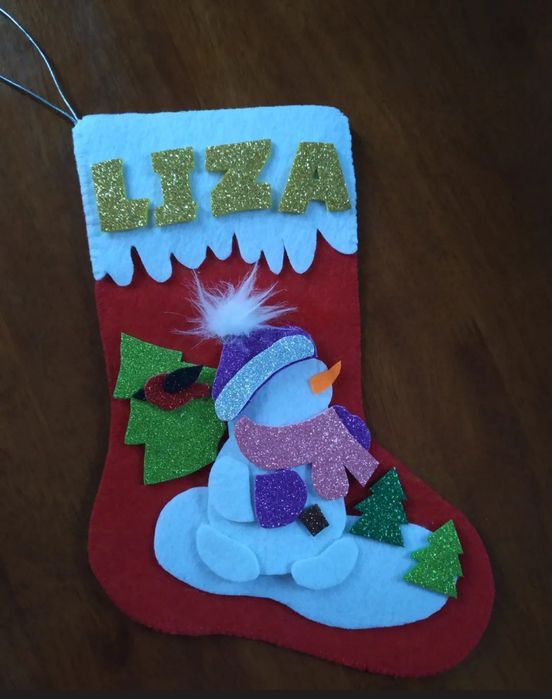 Новорічний носочок,чобіток,декор,подарок.