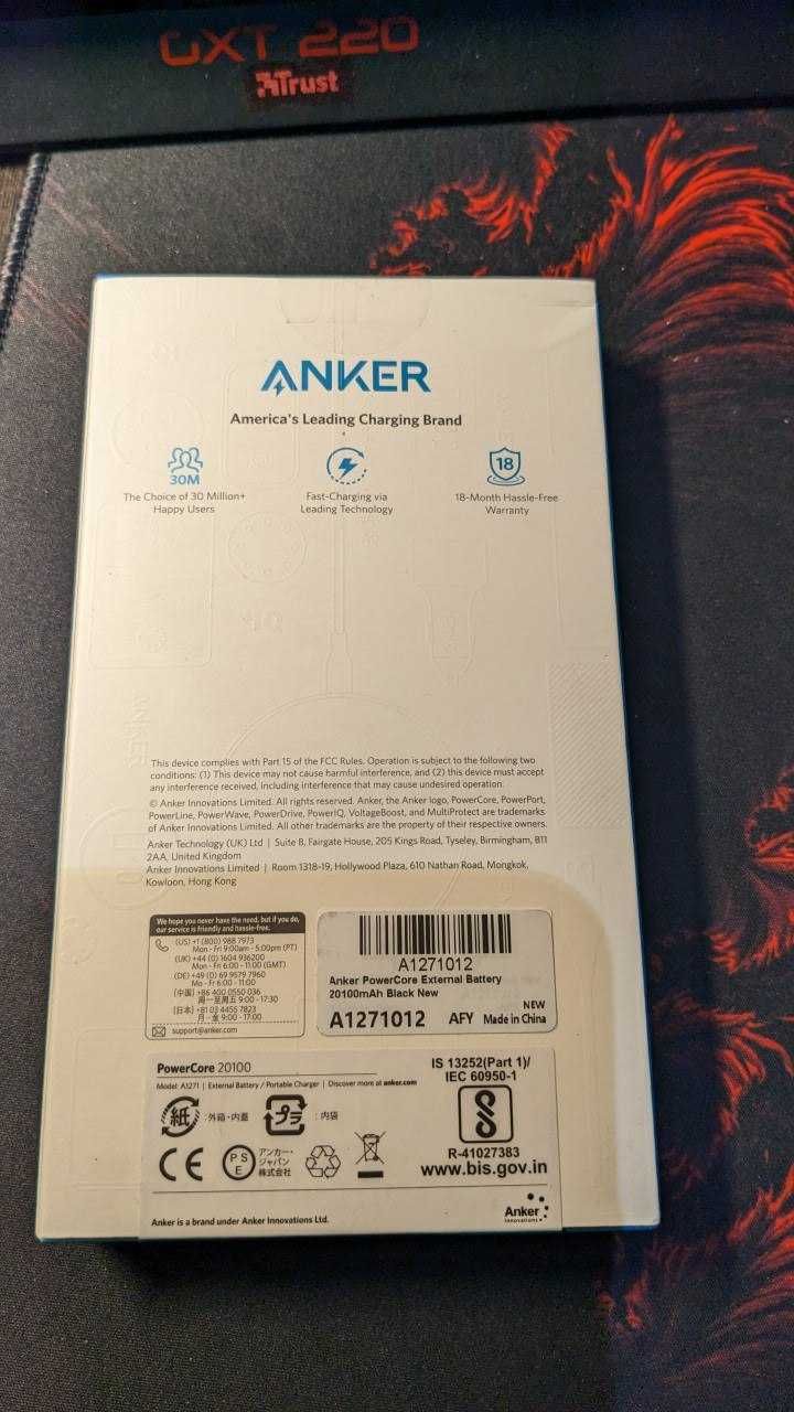 ОРИГІНАЛ Умб повербанк Anker 20100mAh