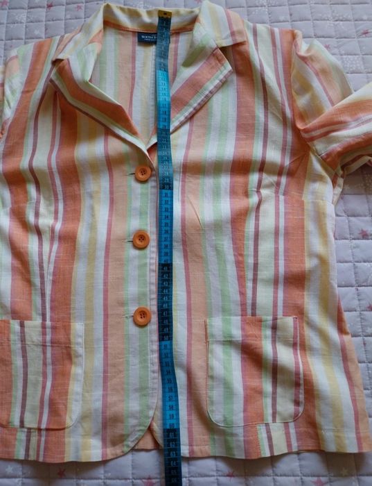 Blazer riscas | manga 3/4 | Sixth Sense by C&A | Tamanho M/L