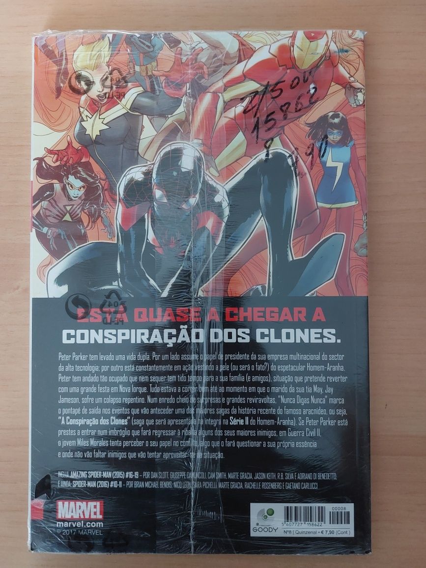 NOVO e SELADO - BD Homem Aranha - Nunca digas Nunca + GC II