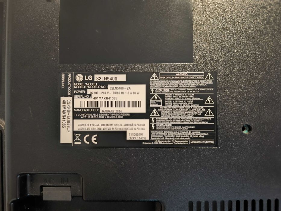 Телевізор LG 32LN5400