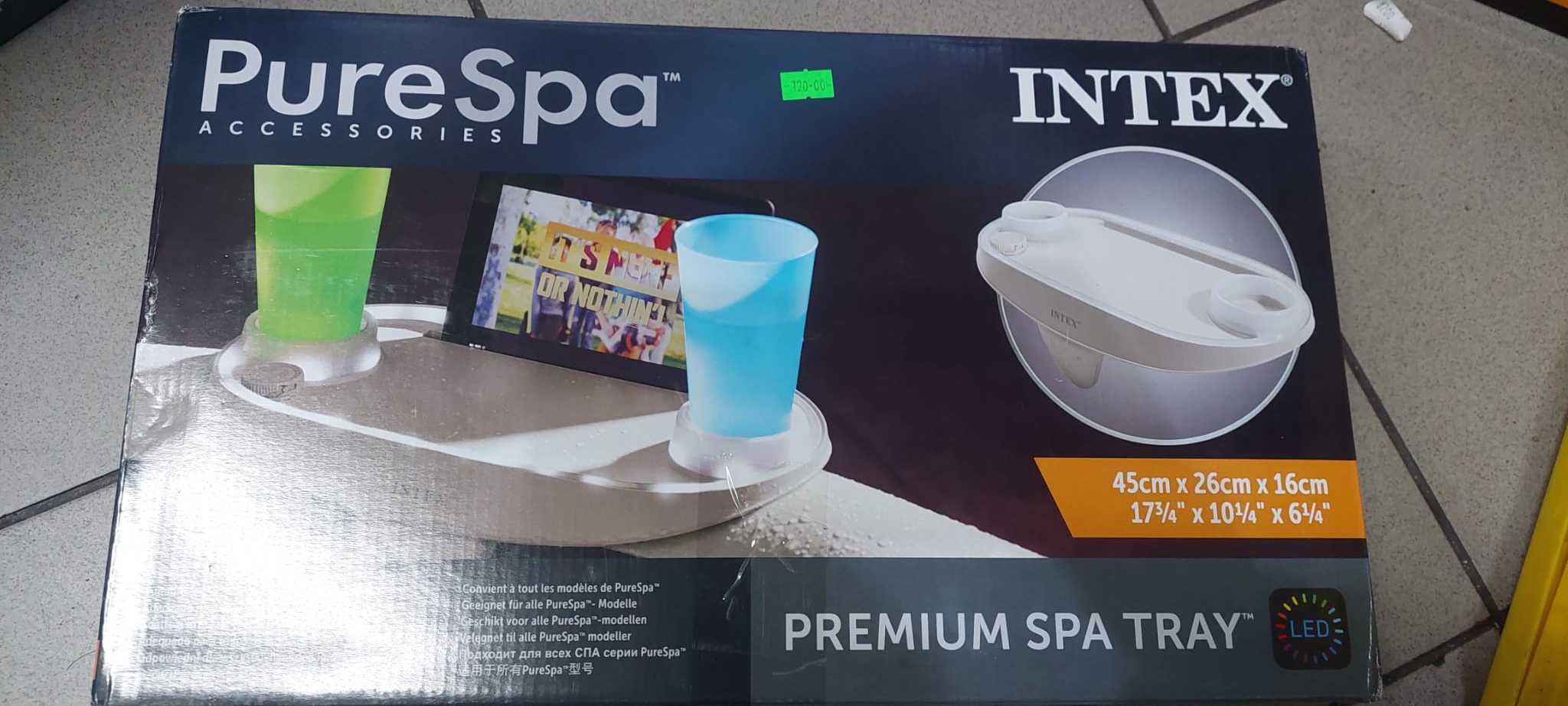 Tacka do spa premium, białe światło LED INTEX u tigera sklep