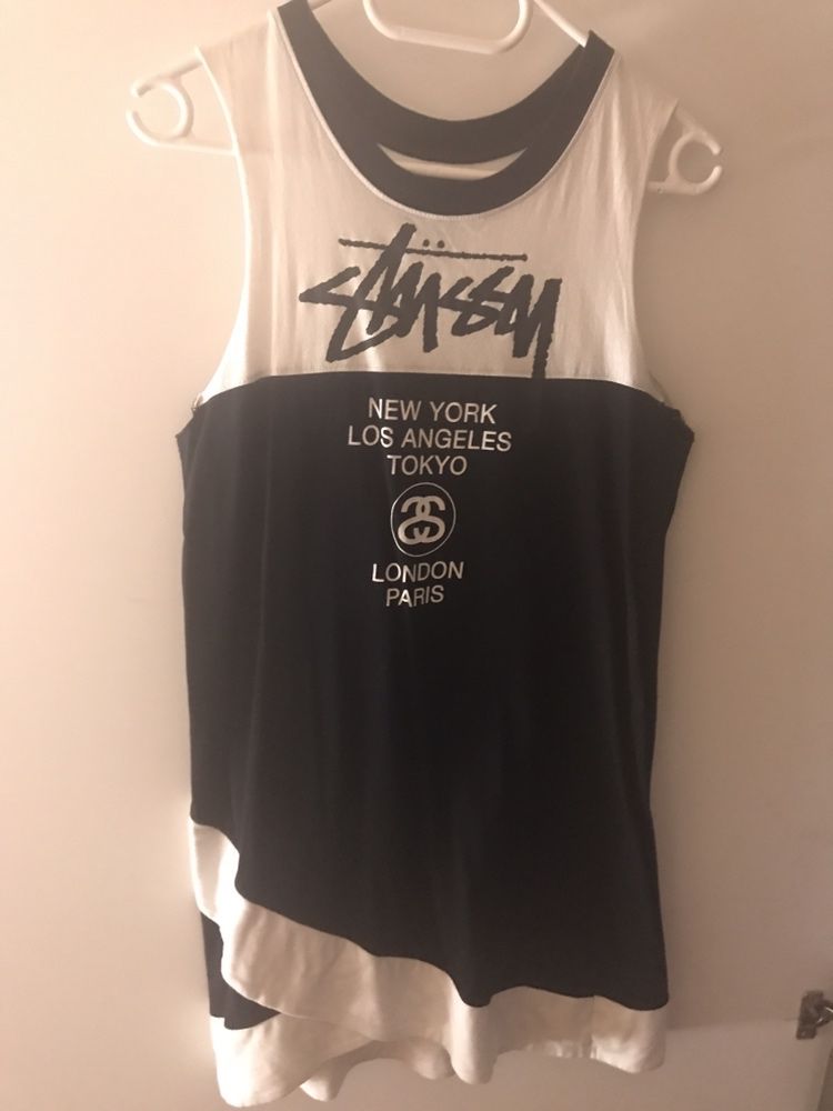 Stussy sukienka S czarna half tour