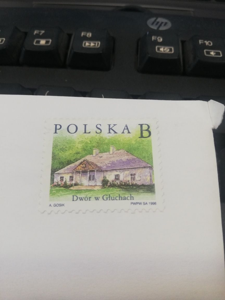 znaczek pocztowy 1998 Dwór w Głuchach