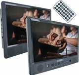 SCHWAIGER przenośny odtwarzacz DVD 2 ekrany WIDEO PILOT SD USB
