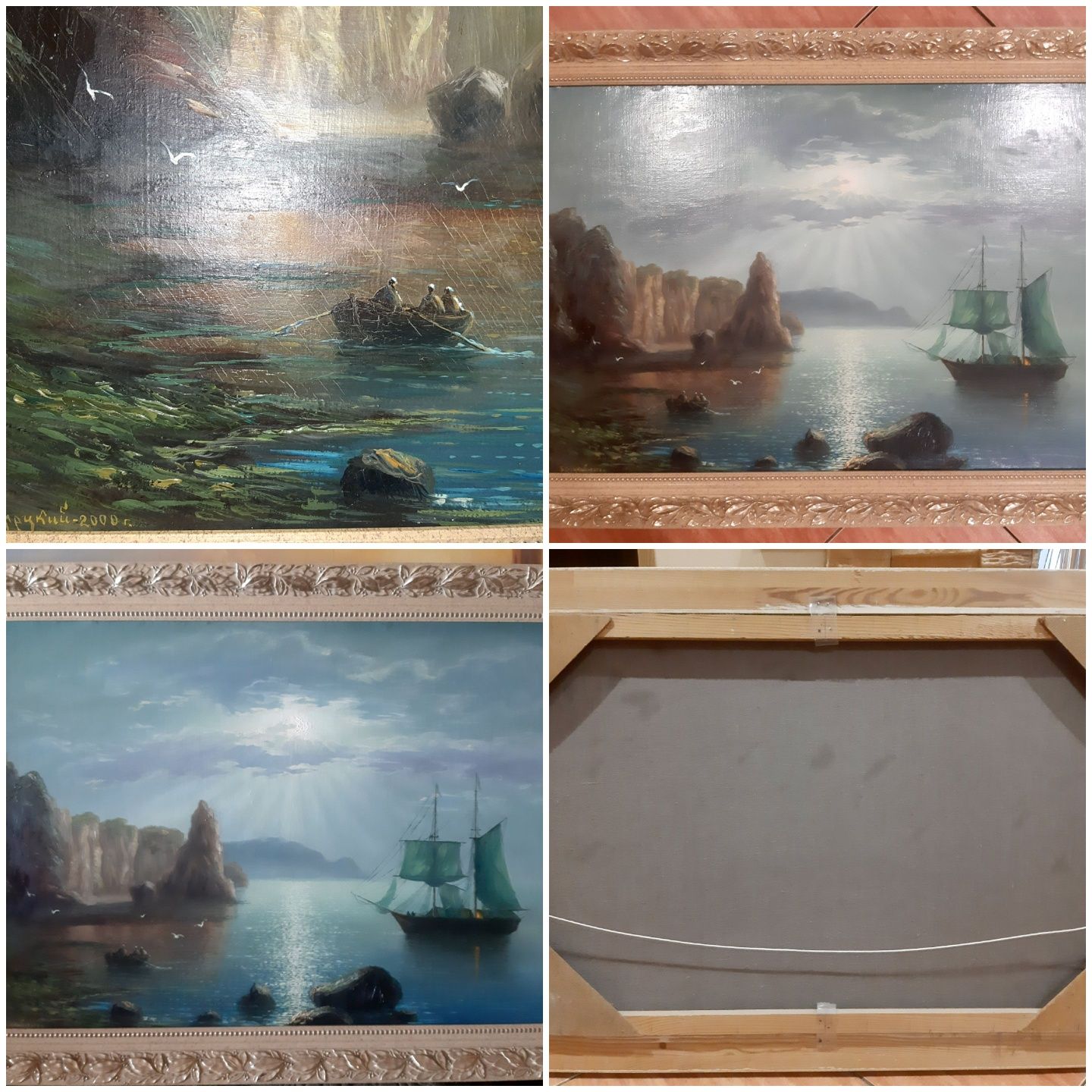 Картины маслом морской пейзаж.