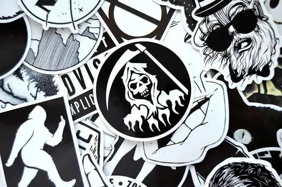 100шт. Стикеры, наклейки на авто, мото, скутер. Стикербомбинг стікири