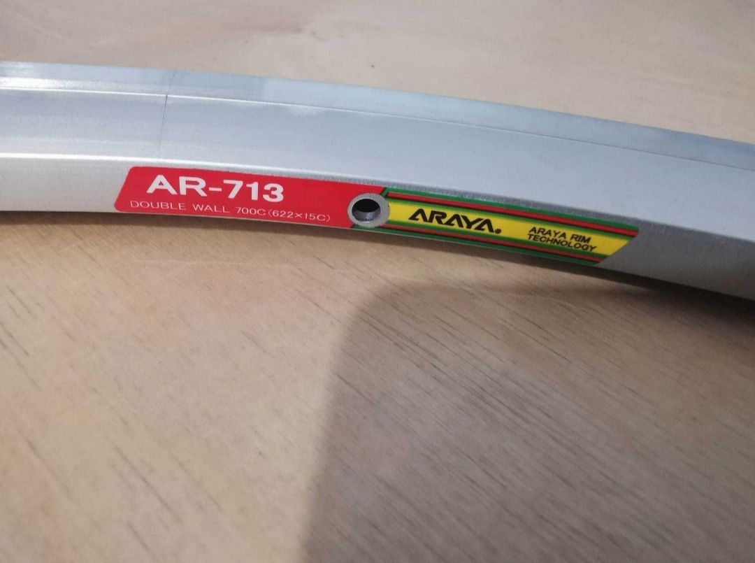 Obręcz rowerowa ARAYA AR-713 Srebrna CNC