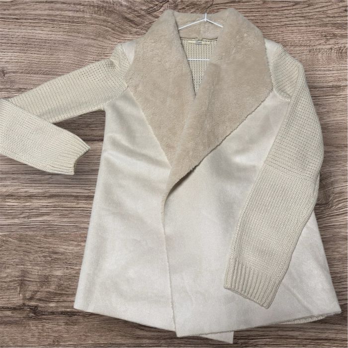 Новий жіночий кардиган з хутряним коміром COLINS, розмір L