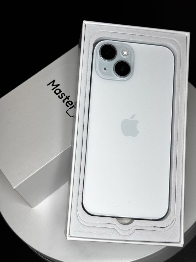 Apple IPHONE 15 256gb blue jak nowy 100% bat 6msc gwarancji