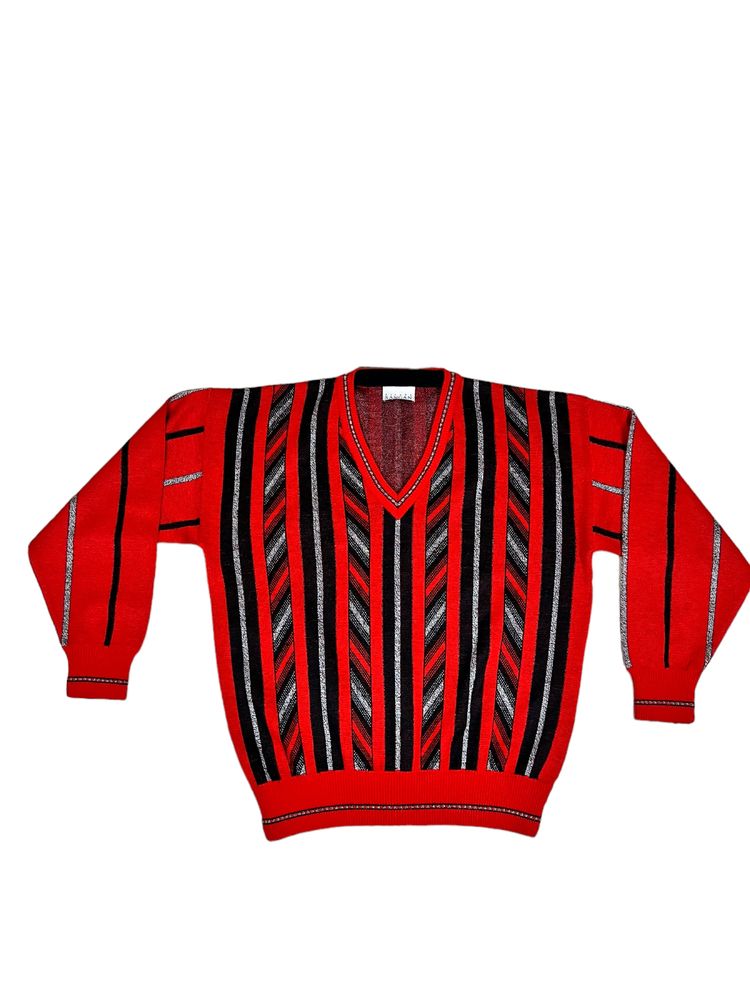 Sweter vintage w stylu Coogi Carlo Colucci M/L