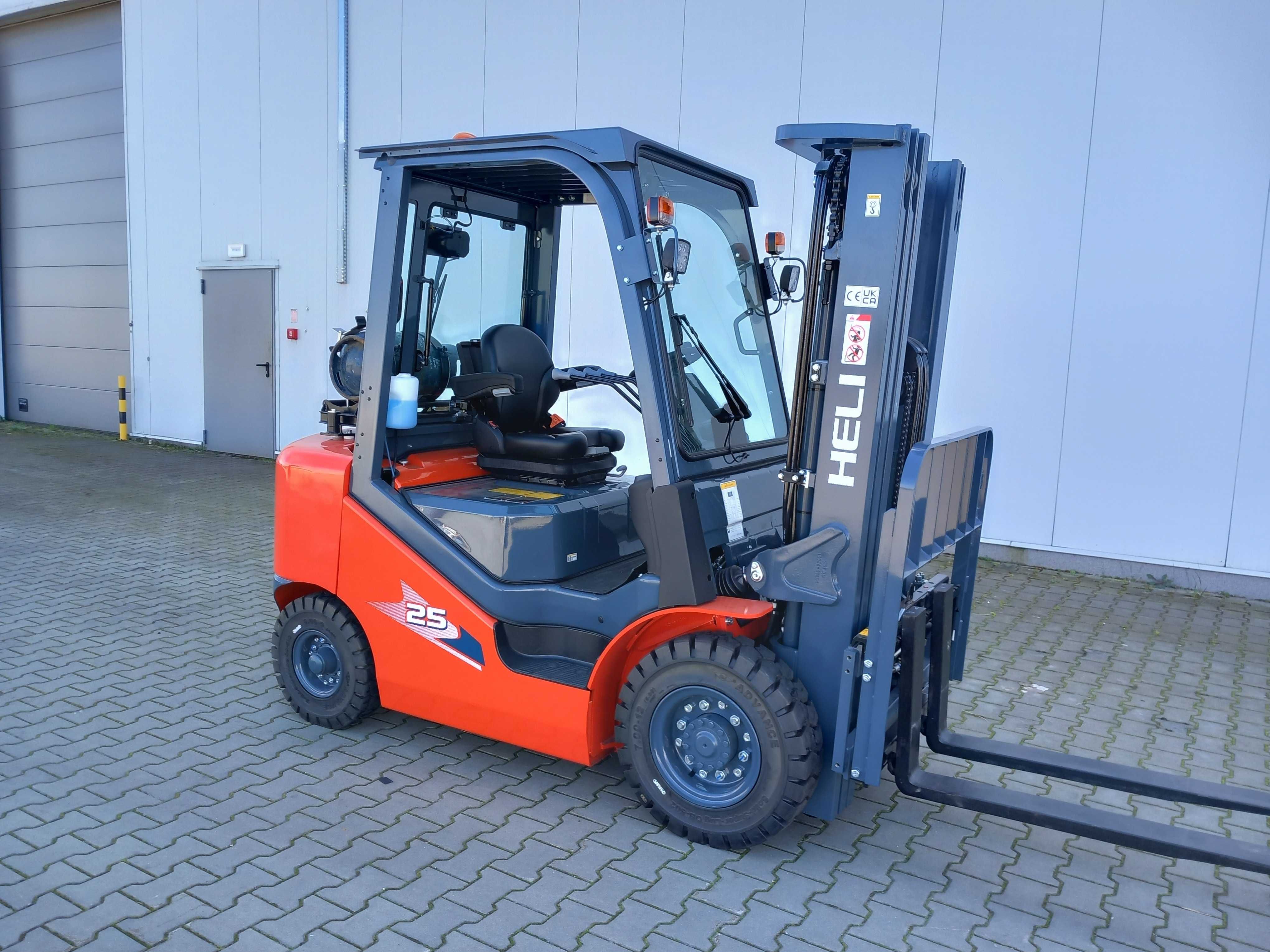 Wózek Widłowy Heli LPG 2,5t Maszt 4,7m Triplex Silnik Kubota *2024-05*