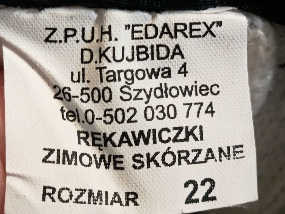 Rękawiczki skórzane roz 22 policja,wojsko,eleganckie