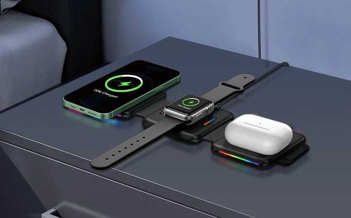 MagSafe зарядка 3-в-1 | Телефон, Навушники, Годинник — все в одному