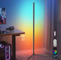 Lampa lampka Podłogowa LED Stojąca Narożna RGB pilot aplikacja