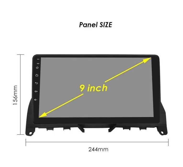 Radio Android 12 Mercedes klasa C W204 S204 gps wifi bluetooth