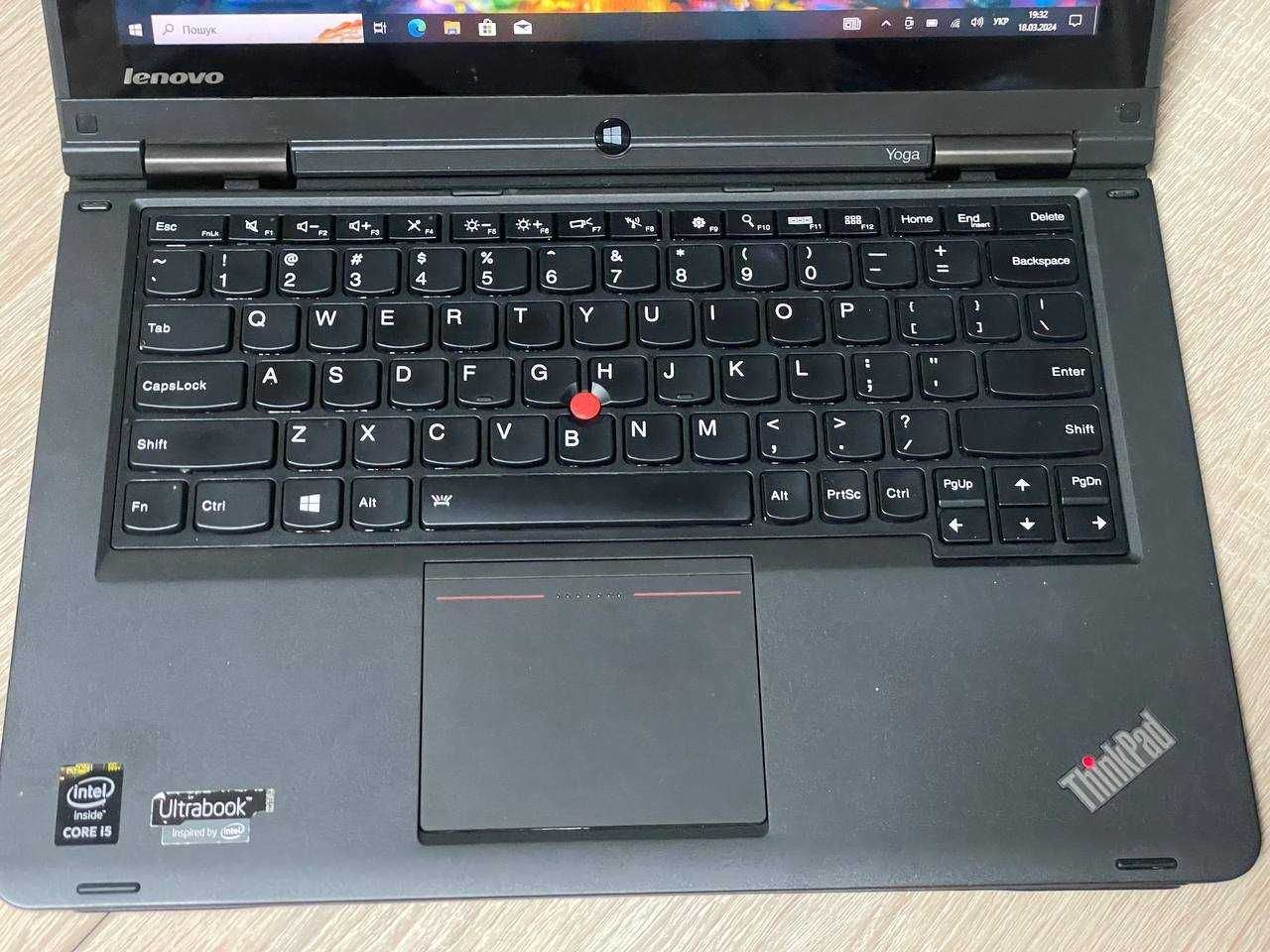 Сенсорний Lenovo ThinkPad 12.5 4Gb+120/256Gb WIn10 core-i5
