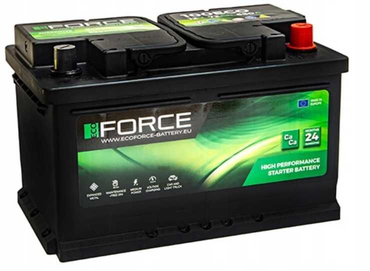 Akumulator ECO FORCE 75ah,74ah,72AH 680A P+ RADOM - wysyłka