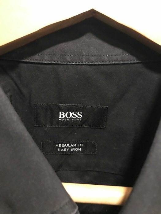 Camisa Boss Preta Regular Fit 44