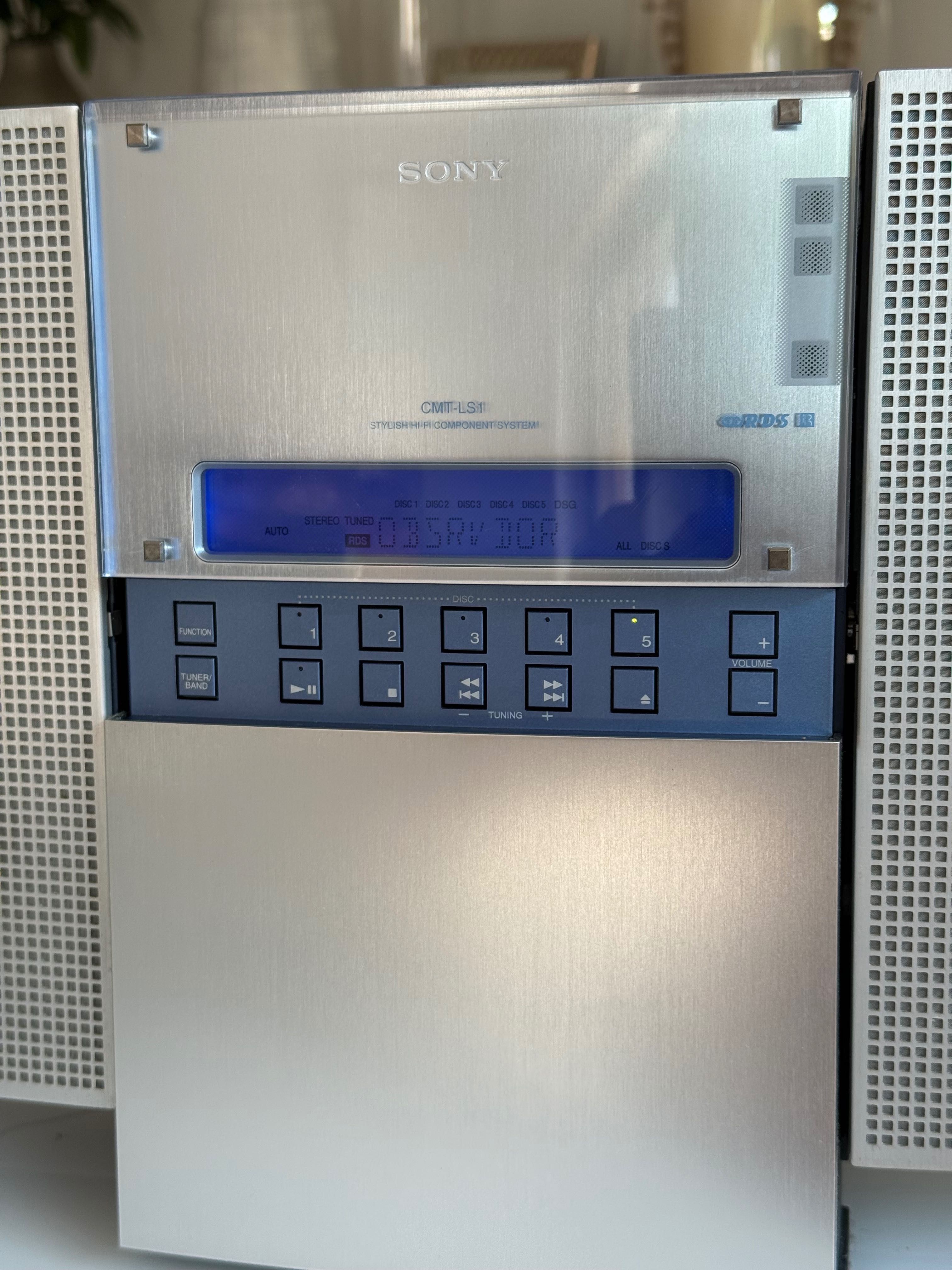 Aparelhagem de som mini Sony