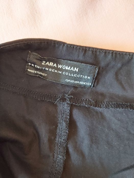 Bluzka koszulowa zara czarna xs perełki