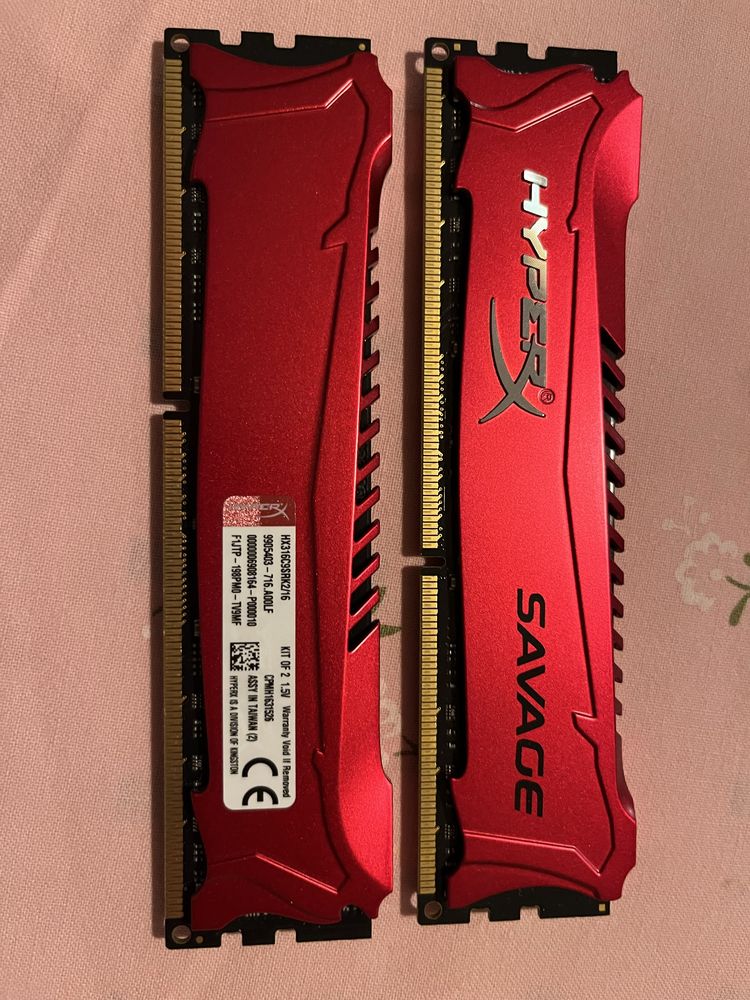 Memória RAM Kingstone HyperX Savage 2x 8 GB