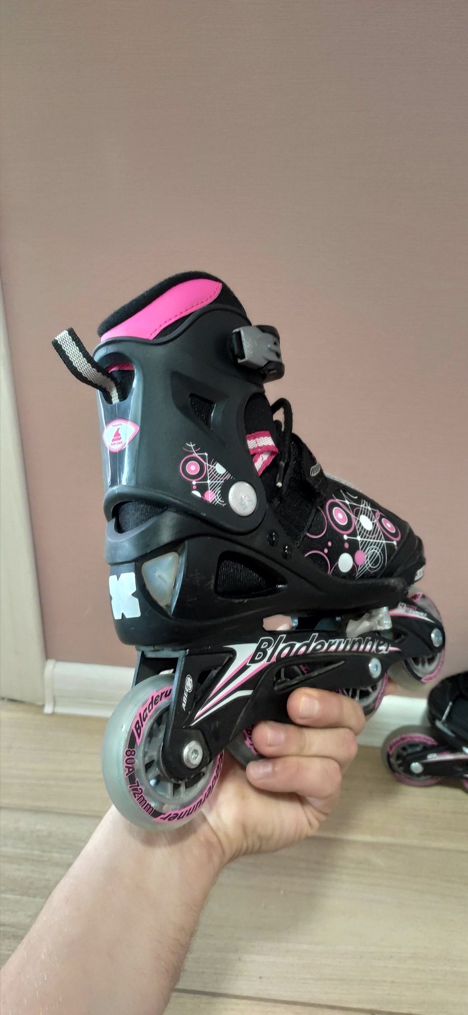 Ролики Rollerblade Bladerunner G (black-pink)