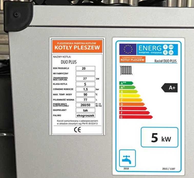 Kocioł 5kW Producent Kotły Dostawa Gratis Drewno Węgiel Piec Zasypowy