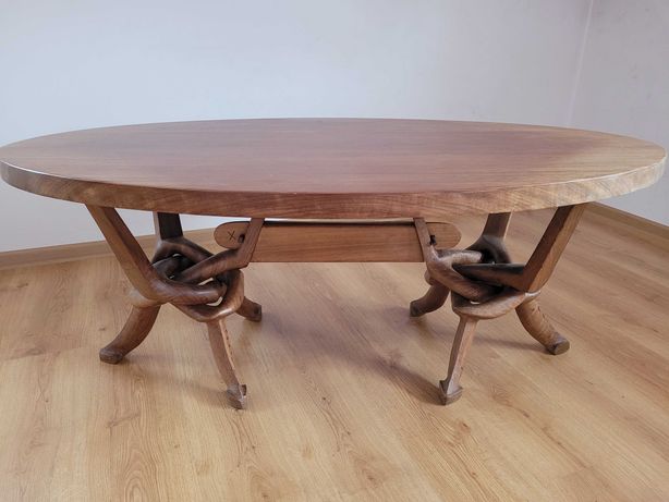 Stolik afrykański rękodzieło stół ława drewniana