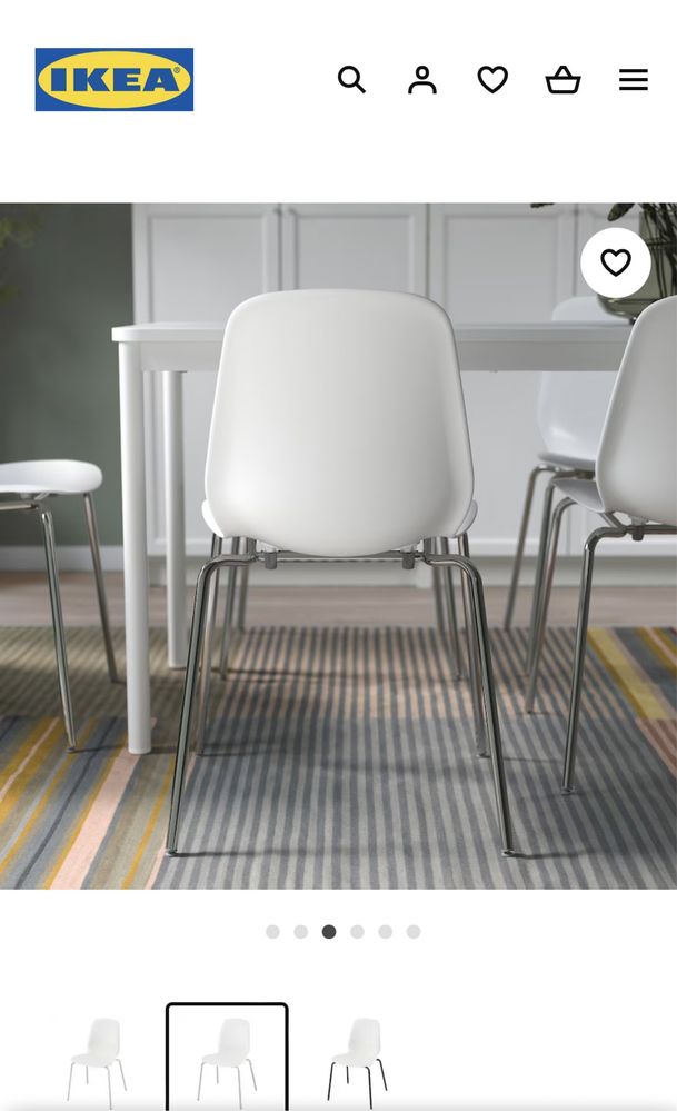 7 Cadeiras, branco/Sefast cromado