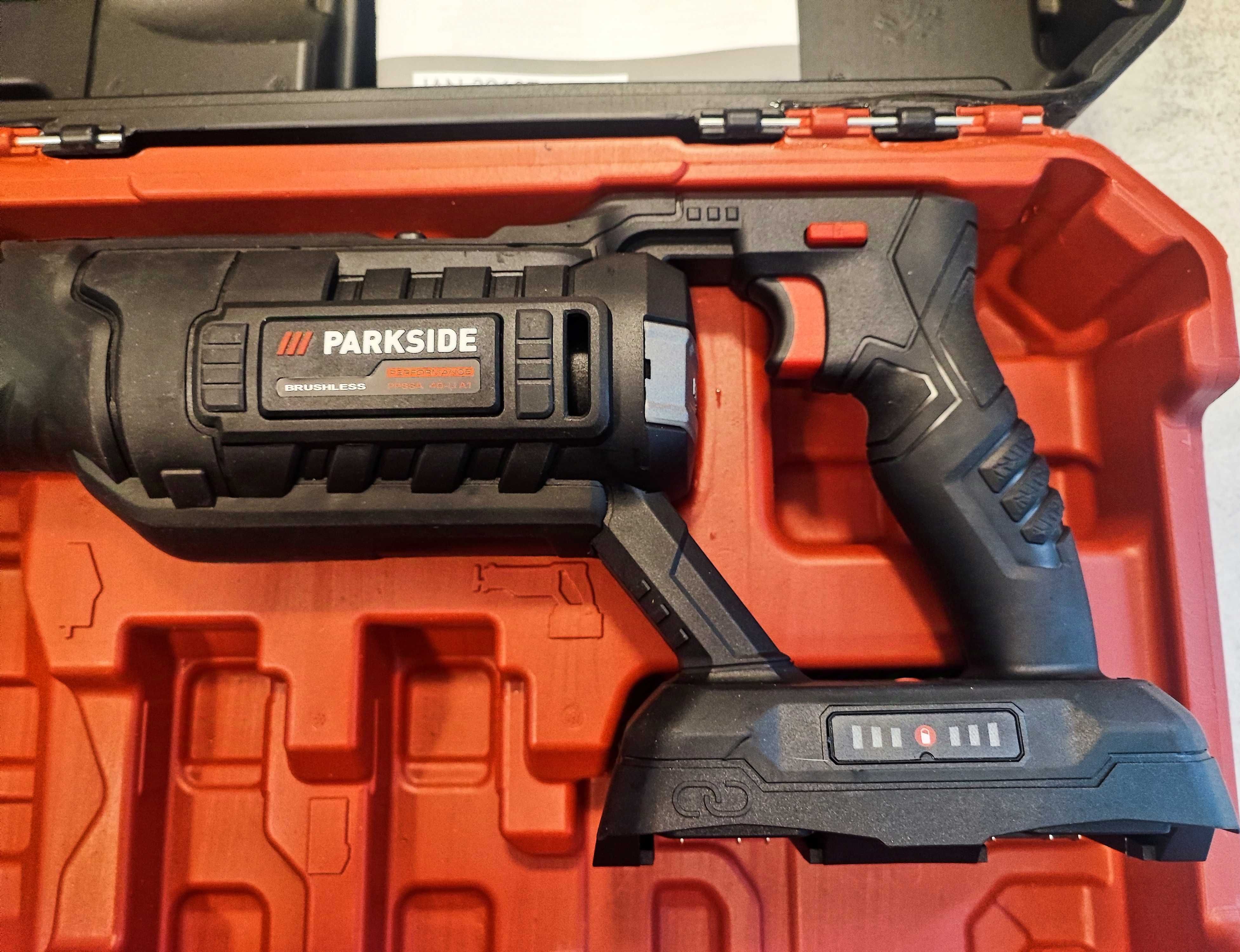 Parkside Performance akumulatorowa piła szablasta 40V PPSSA 40-Li A1