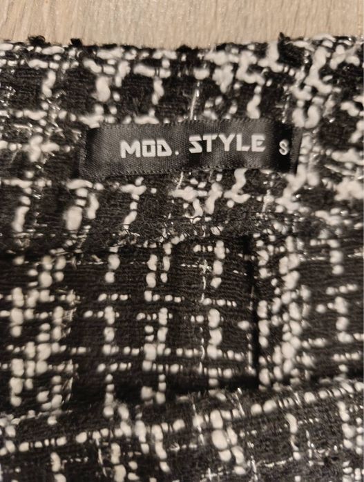 Твидовая мини юбка в стиле chanel