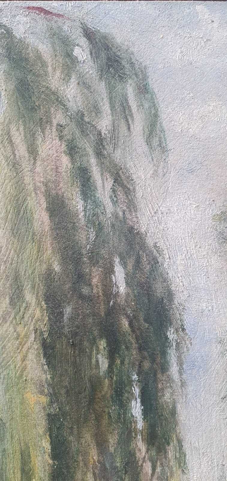 Pintura de Quadro a óleo sobre contraplacado de Joaquim Porfírio