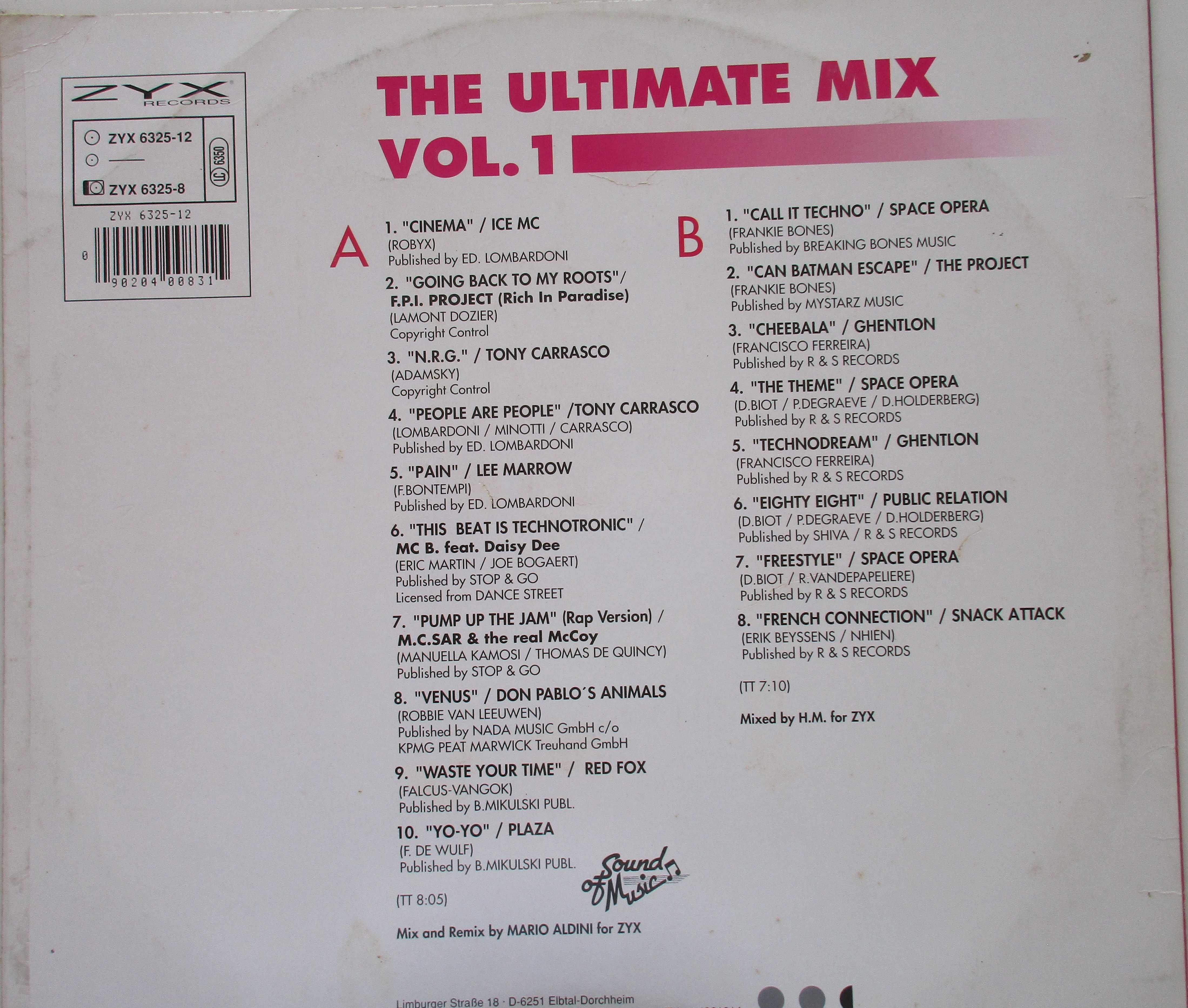 The Ultimate Mix - - - - - Volume 1 - - - - - Maxi Single
