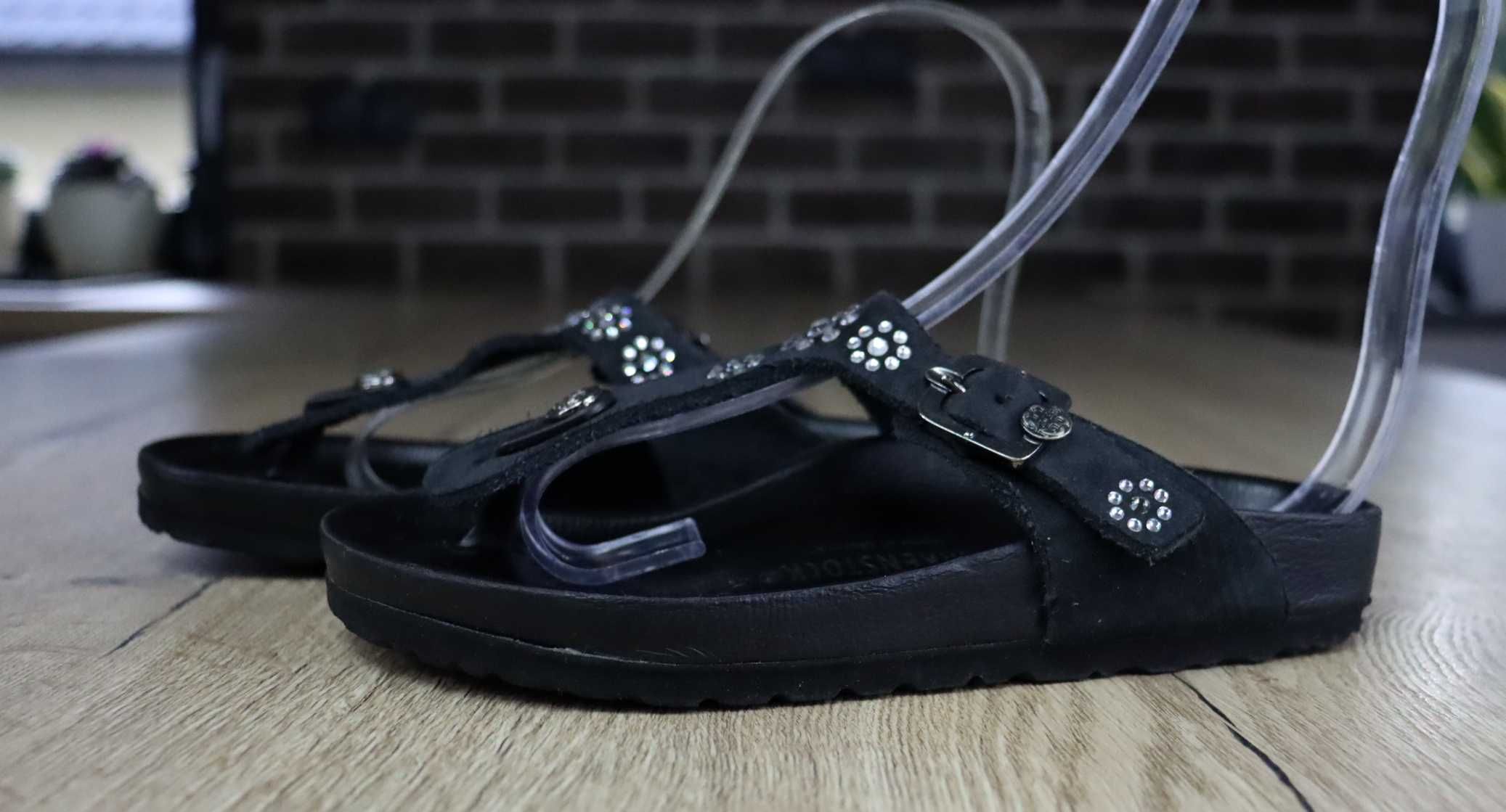 Birkenstock skórzane dziecięce japonki 33 (21 cm)