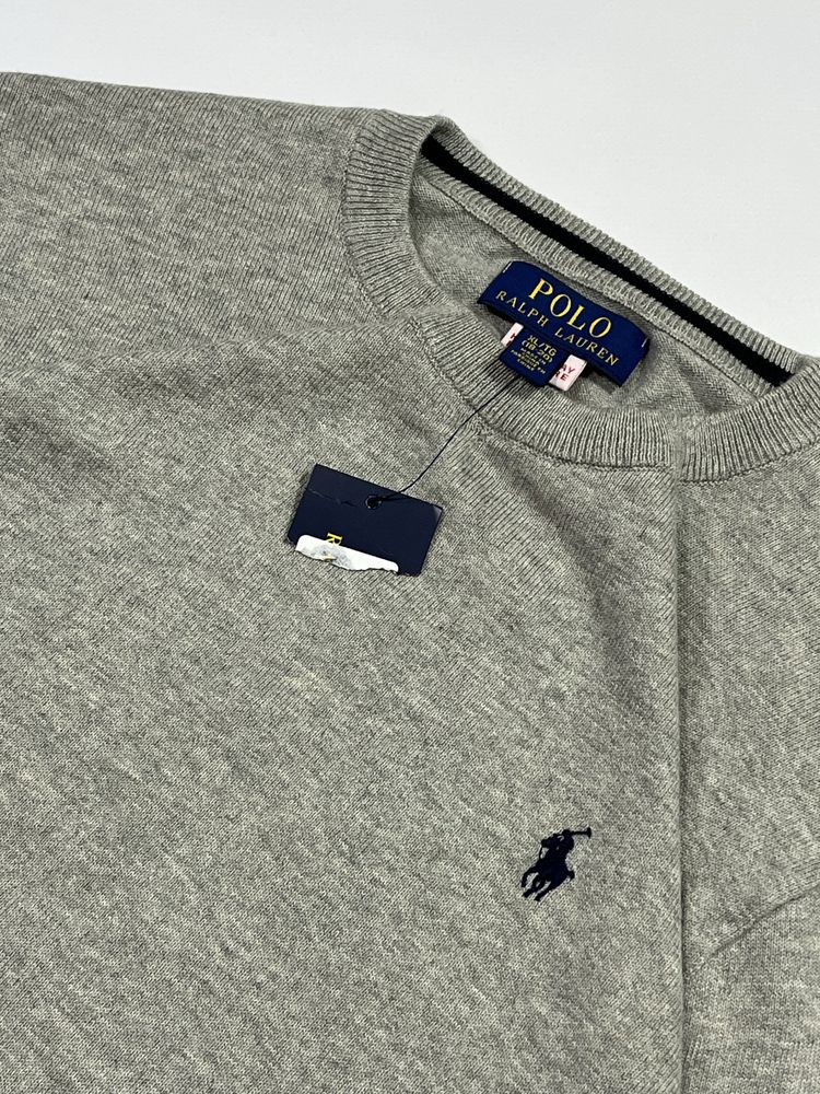 Лонгслів кофта ральф ralph lauren сірий свитер ральф old money олд ман