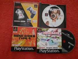 Jogo PS1 - Ridge Racer Type 4 + Ridge Racer Hi-spec demo