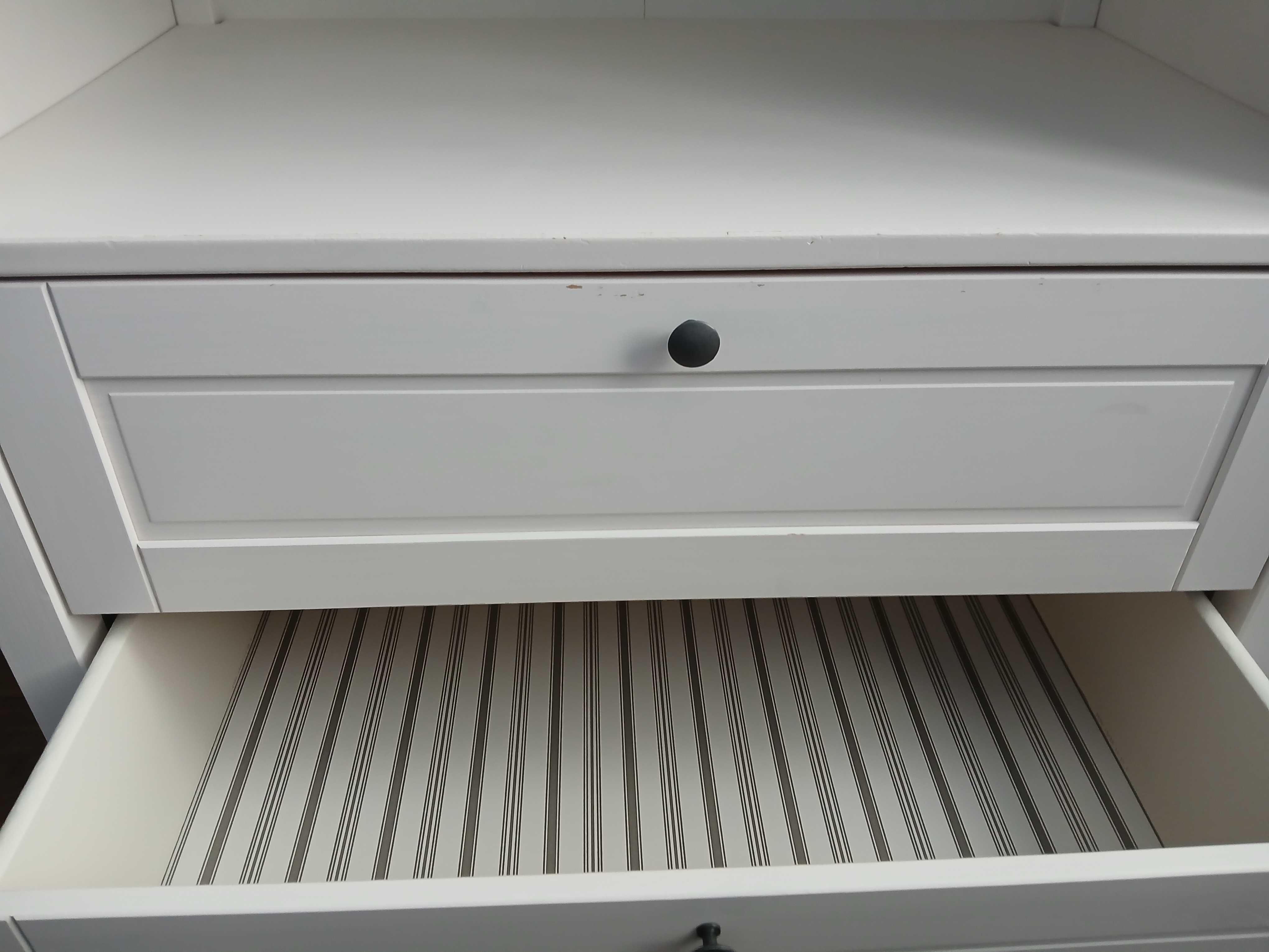 Ikea, SUNDVIK Komoda z przewijakiem, biała, przewijak
