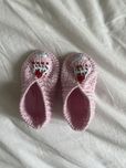 Ręcznie robione dziergane buciki kapcie niemowlęce 10cm
